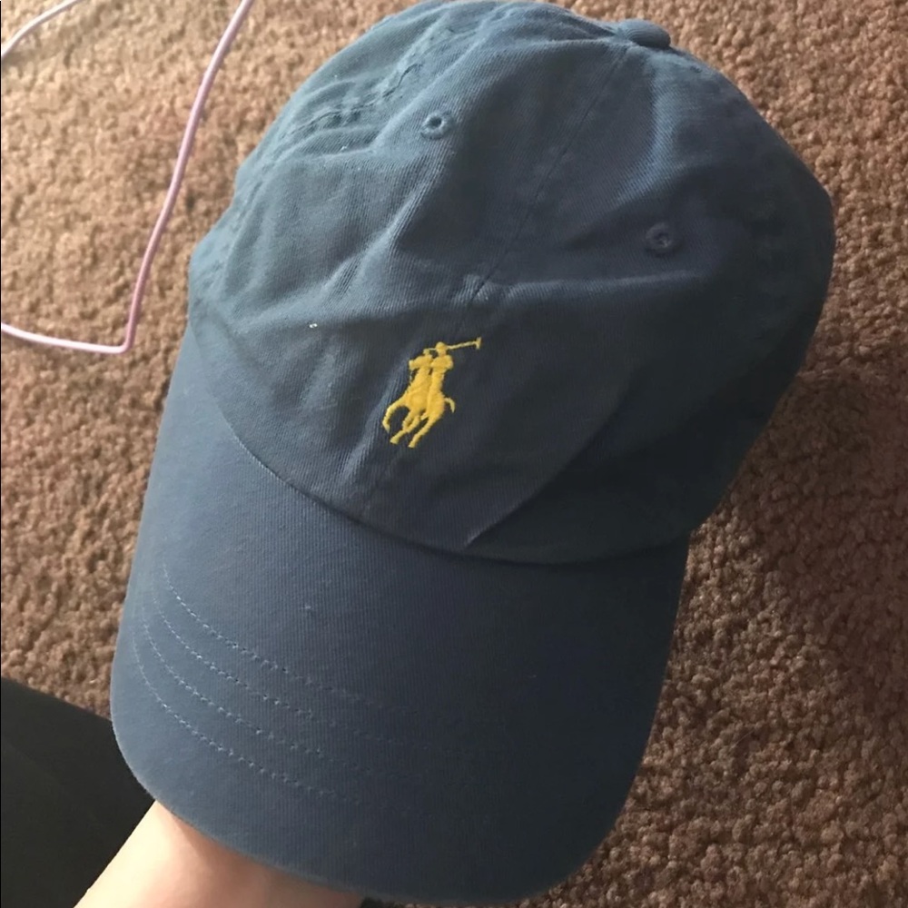 Navy polo hat